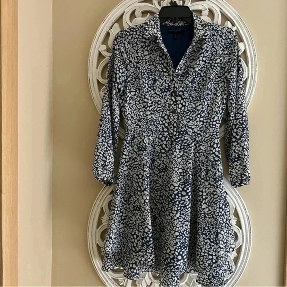 Banana Republic Cheetah Chiffon Dress